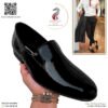 Zapato zanthy shoes de charol negro modelo 02 loafer mocasin slipper calzado para caballero estilo vestir