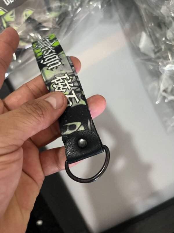 Llavero Personalizado Sublimado un lado del liston Lanyard para las Llaves Lanyer media luna negra y cubre dobladillo zanthy shoes subli santhy