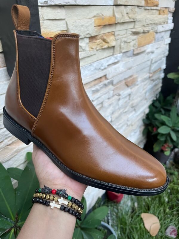 Botín chelsea color miel para caballero zanthy shoes modelo 600 botas mariachi