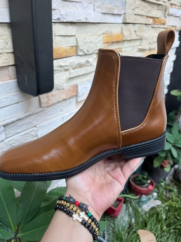 Botín chelsea color miel para caballero zanthy shoes modelo 600 botas mariachi