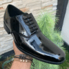 Zapato zanthy shoes de charol negro modelo 113 calzado para caballero estilo vestir