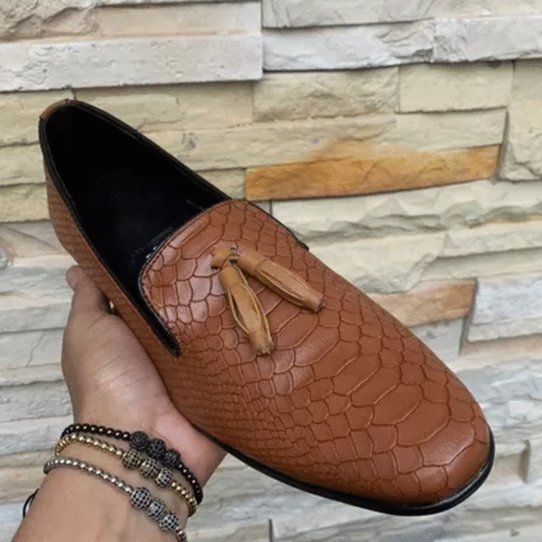 Zapato zanthy shoes slipper miel modelo 06 loafer mocasin calzado para caballero estilo vestir