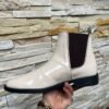 Botín chelsea en charol beige para caballero zanthy shoes modelo 600 botas mariachi resorte cafe