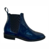 600 botin charol azul Botín chelsea en charol marino para caballero zanthy shoes modelo 600 botas mariachi resorte negro